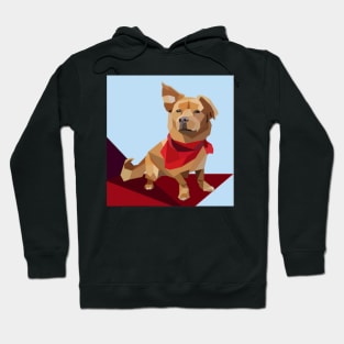 SMALL geo dog Hoodie